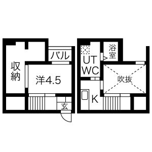 リデンテ辰巳の間取り