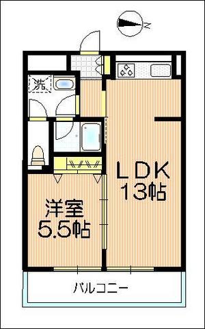 北区赤羽南のマンションの間取り