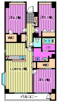 さいたま市北区植竹町のマンションの間取り