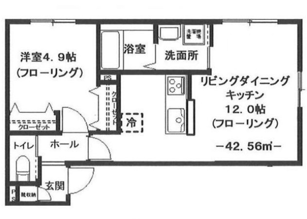 【練馬区小竹町のマンションの間取り】