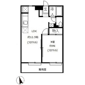 名古屋市緑区鎌倉台のアパートの間取り