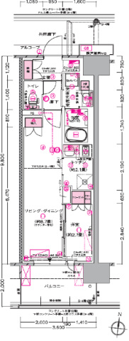 プラウド川越の間取り