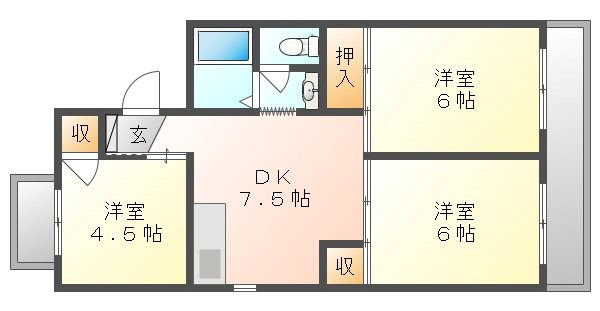 メゾン新福の間取り