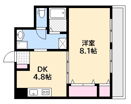 【広島市西区己斐本町のマンションの間取り】