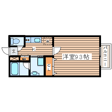 コージーコート北仙台の間取り