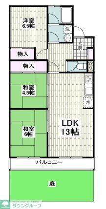 横浜市瀬谷区瀬谷のマンションの間取り