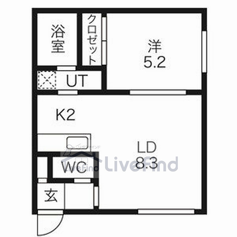 札幌市白石区本通のマンションの間取り