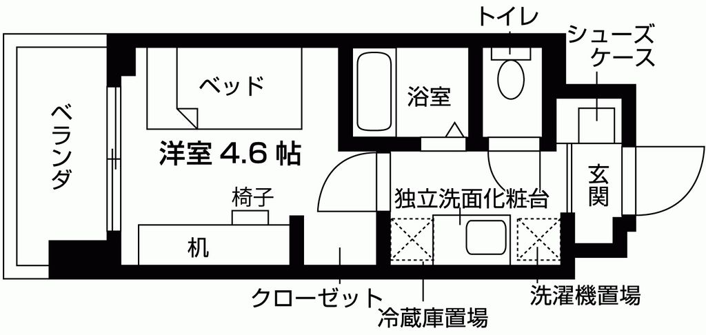 キャンパスヴィレッジ京都伏見の間取り