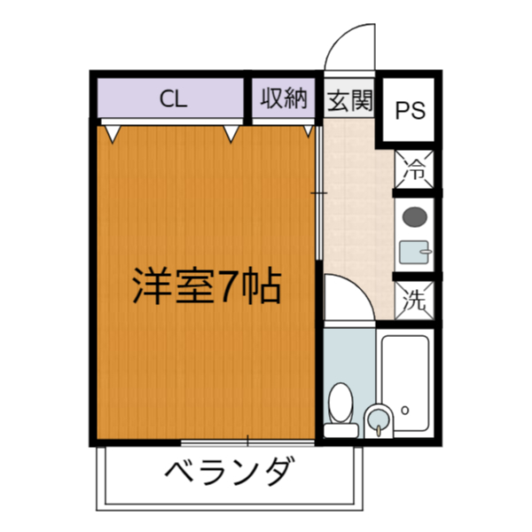 調布市仙川町のマンションの間取り