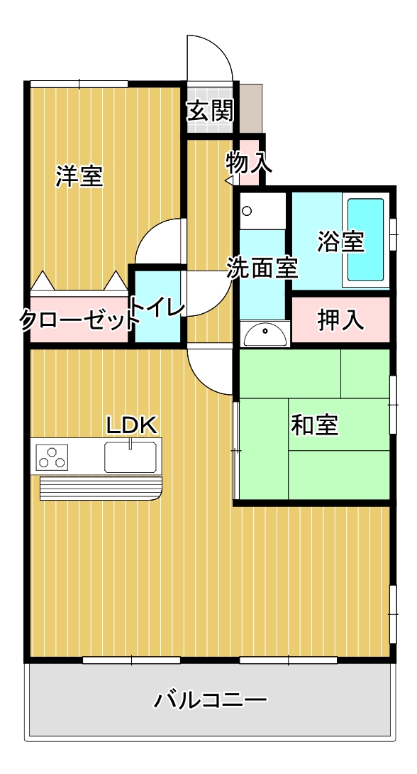 プレステージ姫路Vの間取り