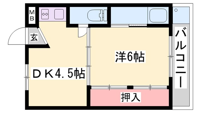 ビレッジハウス城東の間取り