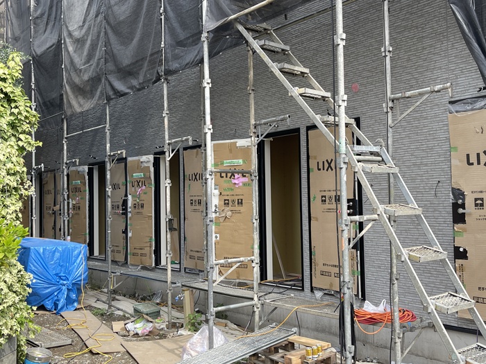 建物外観　建築中