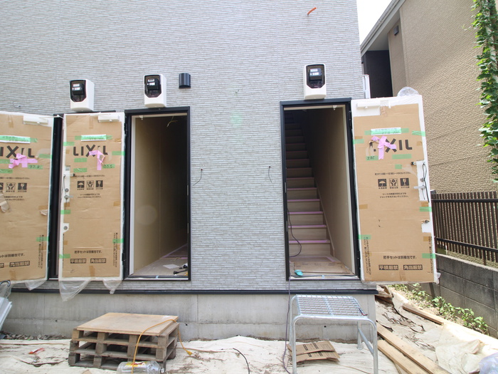 建物外観　建築中