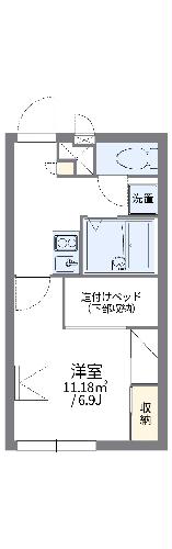 レオパレスサンクエトワールの間取り