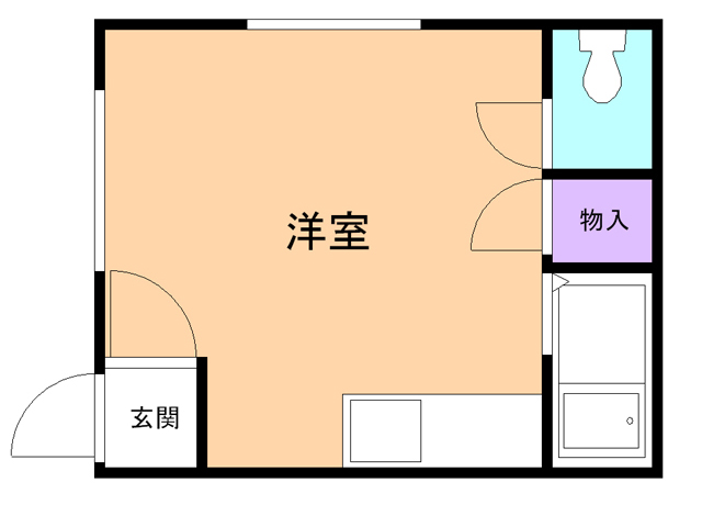 苫小牧市明野新町のアパートの間取り