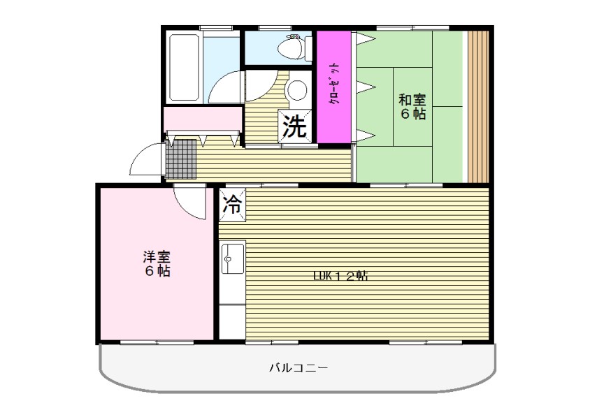 マンション杉山の間取り