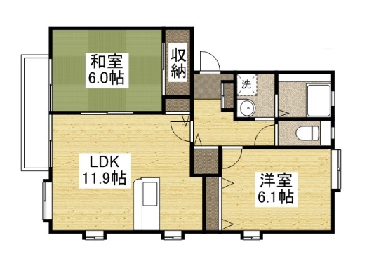 フォブールメール A棟の間取り