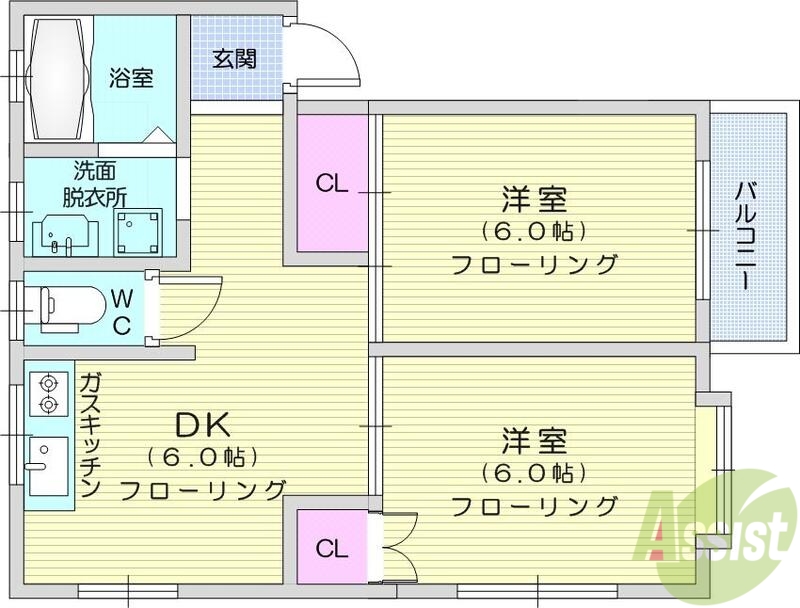 【コーポチャイルドの間取り】