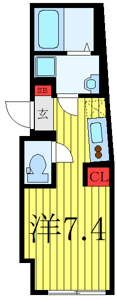 板橋区本町のマンションの間取り