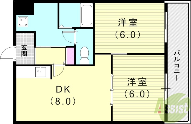 ハイツヨシダの間取り