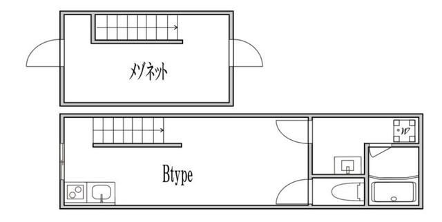 ベルメゾン東長崎の間取り