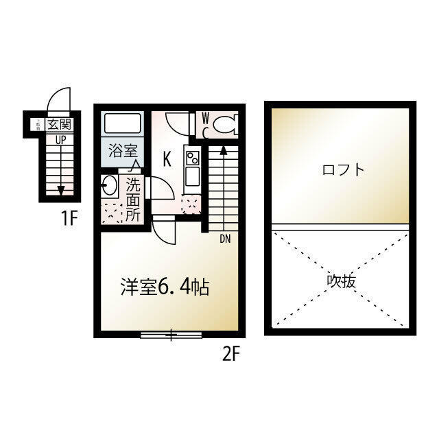 江戸川区西瑞江のアパートの間取り