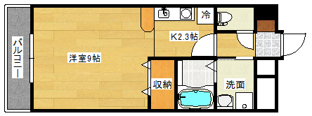 【広島市南区宇品海岸のマンションの間取り】