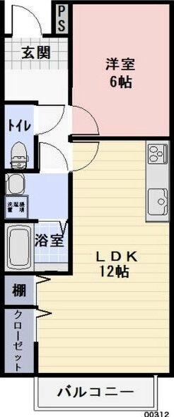 シャトーNakagawa　XIIの間取り