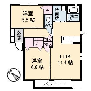 メゾンドールジュエの間取り