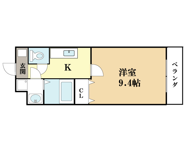 京田辺市草内大切のマンションの間取り