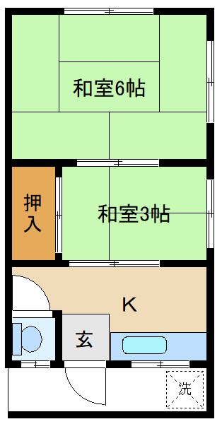 江戸川区松本のアパートの間取り