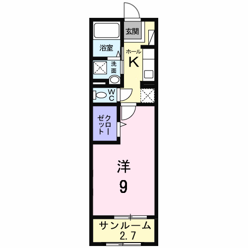 【シャルマン櫻街　リリパットの間取り】