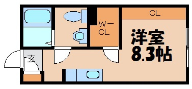 呉市天応南町のアパートの間取り