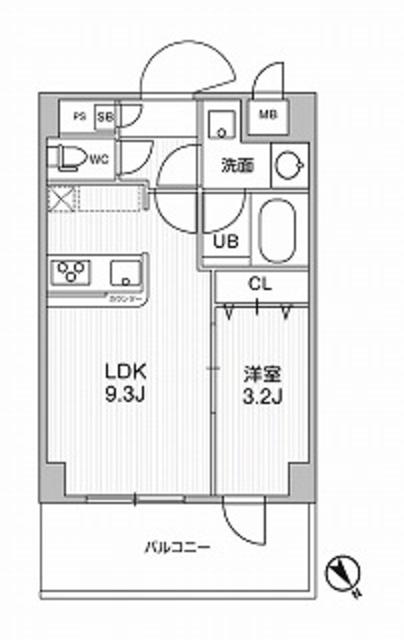 墨田区東向島のマンションの間取り