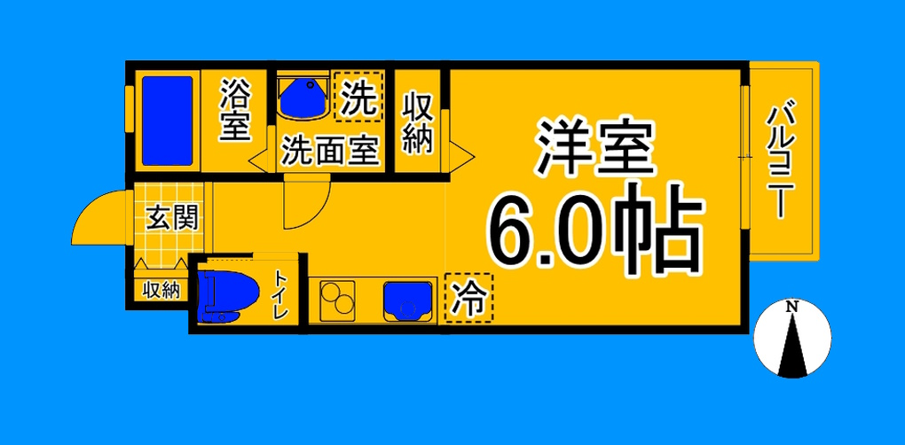 堺市堺区東雲西町のアパートの間取り