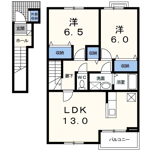 Ｈ・フレンシアの間取り