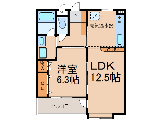 ソシアII（久保一色）の間取り