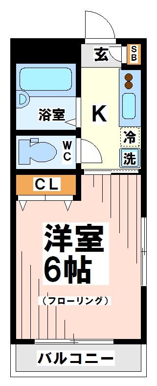 杉並区下高井戸のマンションの間取り