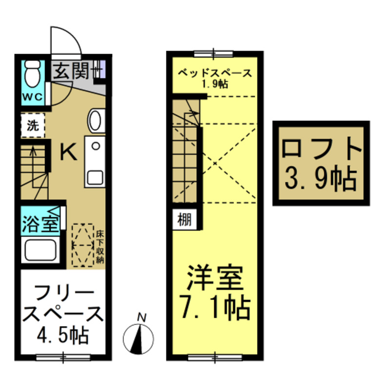 ジュネスコートの間取り