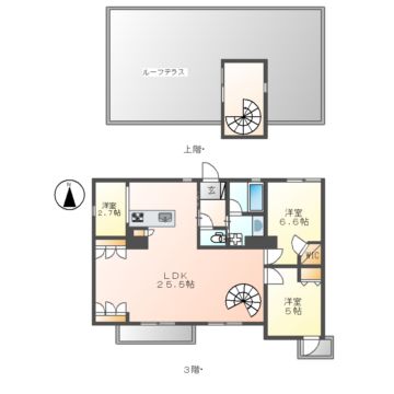 名古屋市瑞穂区彌富町のマンションの間取り