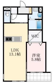 【大阪狭山市東茱萸木のマンションの間取り】