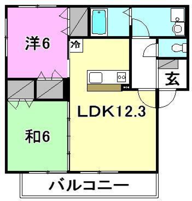 エタニティ長久マンションの間取り