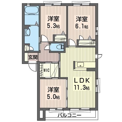 ＪＲ宇都宮線 古河駅 2階建 築19年の間取り写真