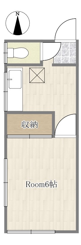 梅原荘の間取り