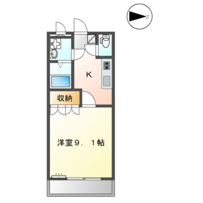 知多郡阿久比町大字草木のアパートの間取り