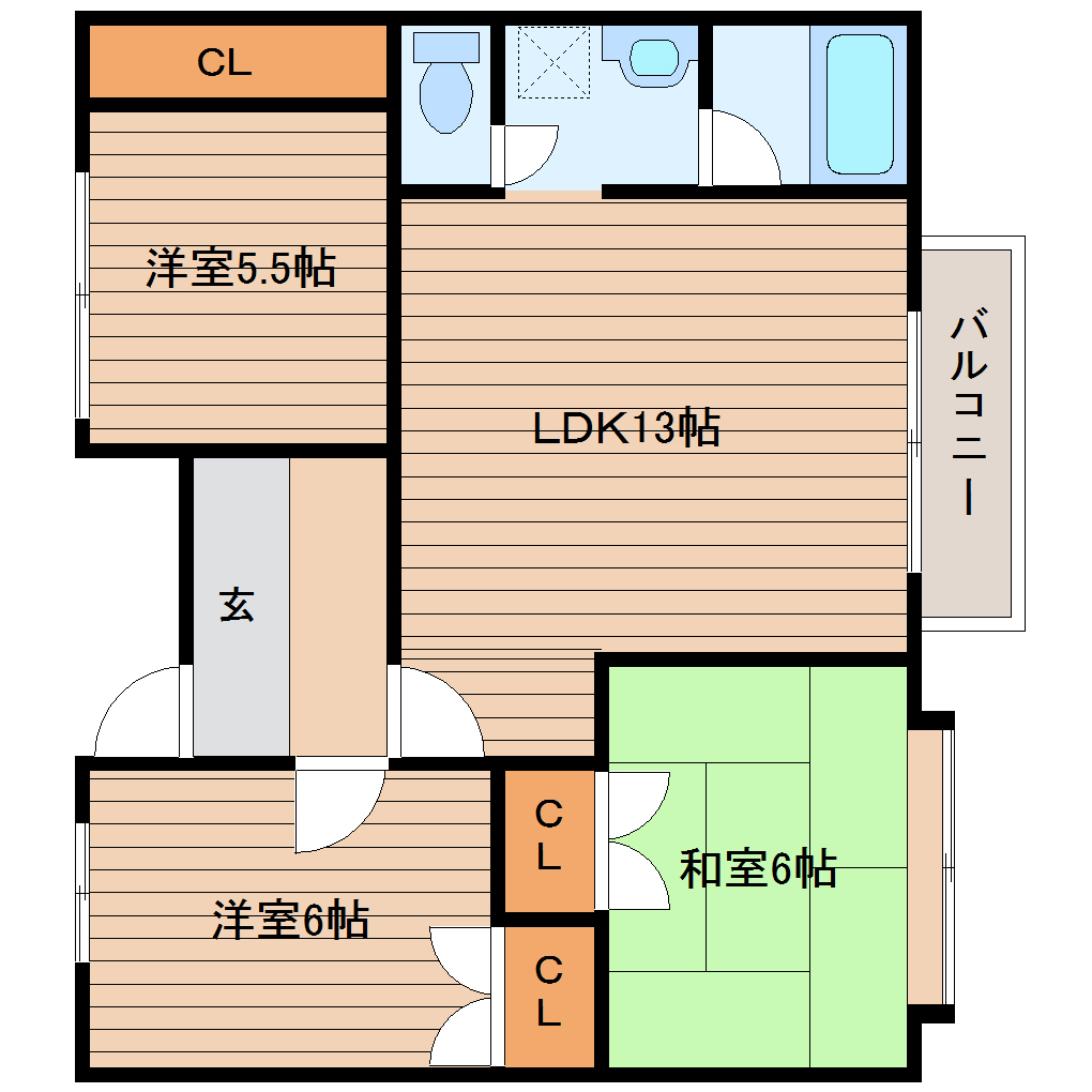 グランディオ青葉の間取り