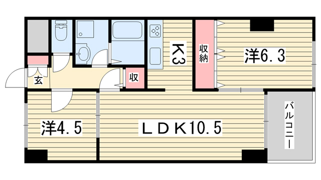 シンフォニー四条河原町の間取り