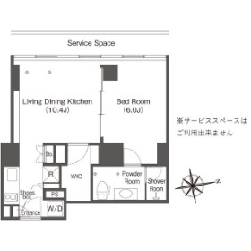 港区港南のマンションの間取り