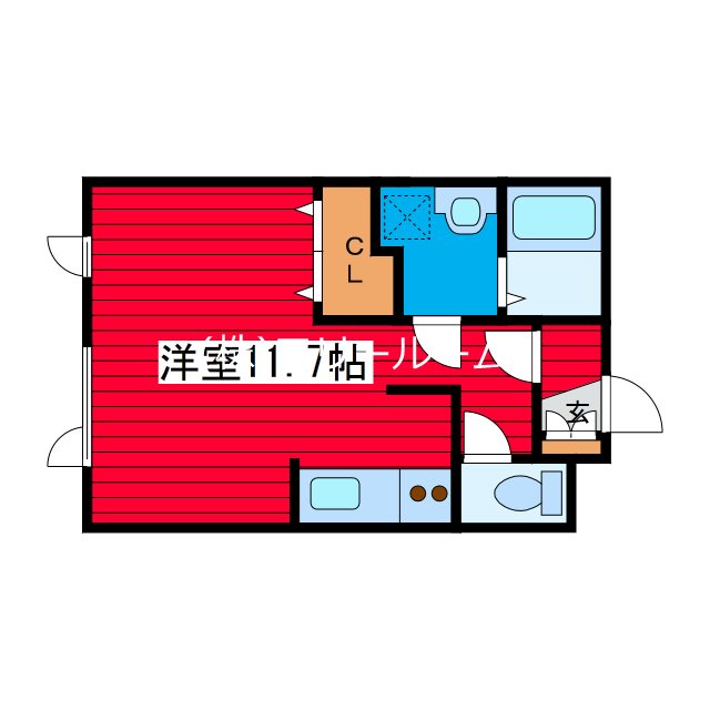 プライズ月寒東の間取り