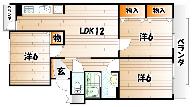 プレジデントタカヤ3の間取り